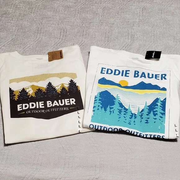 NWT! Bundle -2 Eddie Bauer Outdoor Outfitters Men's Crew Shirts Size: L - Picture 9 of 9